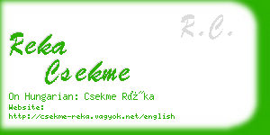 reka csekme business card